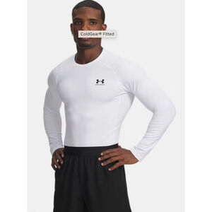 Under Armour Men's ColdGear Armour Fitted Crew white size XL NWT